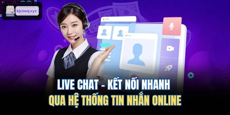 Live chat hỗ trợ nhanh qua hệ thống nhắn tin
