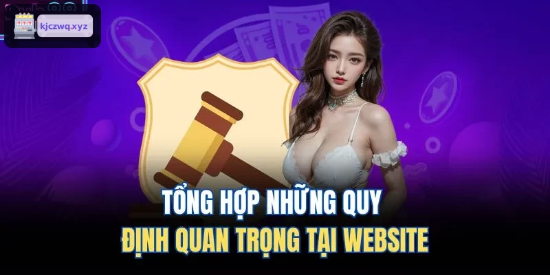 Hình ảnh tổng hợp các quy định tại website